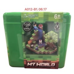ZESTAW KLOCKI MAGNETYCZNE MINECRAFT 108EL.