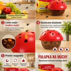 Alternative view of SKUTECZNA PUŁAPKA NA MUCHY I MUSZKI OWOCÓWKI Z SILNYM WABIKIEM.