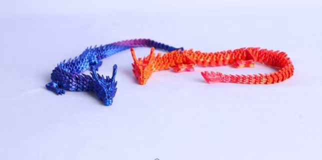 FIGURKI DINOZAUR KRYSZTAŁOWY DRUK 3D 60CM.