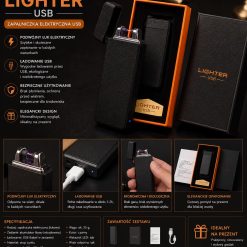 ZAPALNICZKA ELEKTRYCZNA USB ŁUKOWA.