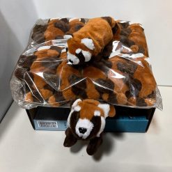 PANDA CZERWONA NA BATERIE CHODZĄCY SZCZEKAJĄCY.