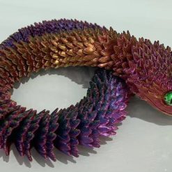 FIGURKI WĄŻ KRYSZTAŁOWY 3D DRUK 45CM.