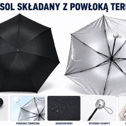 PARASOL SKŁADANY Z POWŁOKA TERMICZNA.