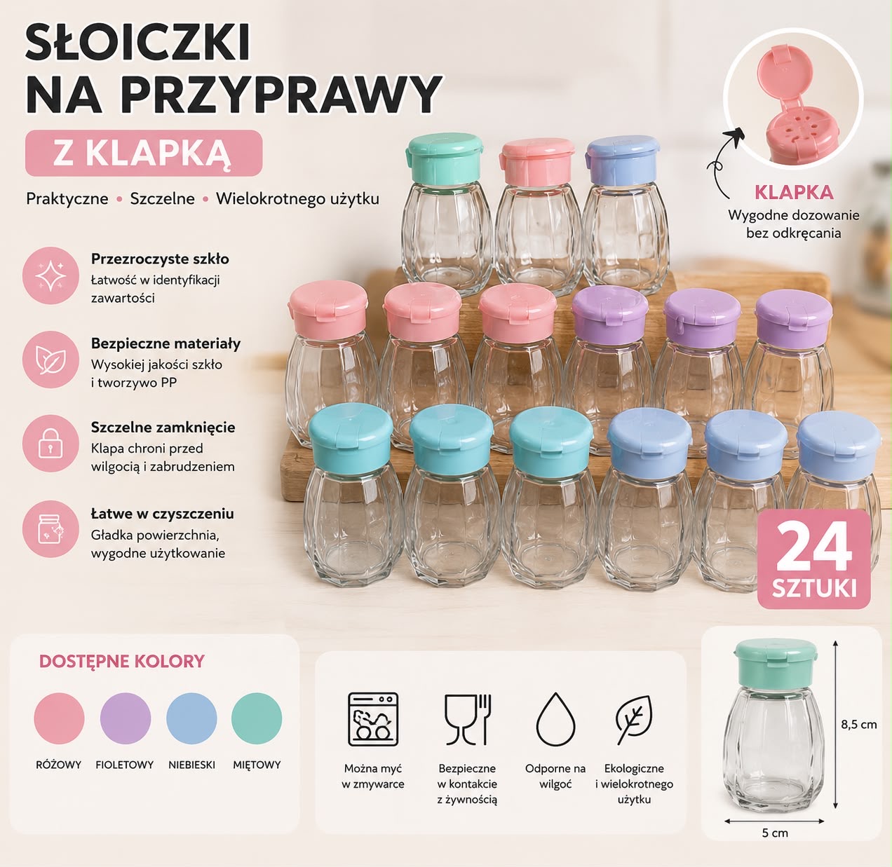 SŁOICZEK NA PRZYPRAWY DO KUCHENNY. - obrazek 2