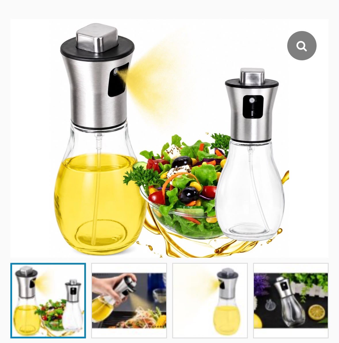 BUTELKA DO OLEJU Z ATOMIZEREM 200ml.
