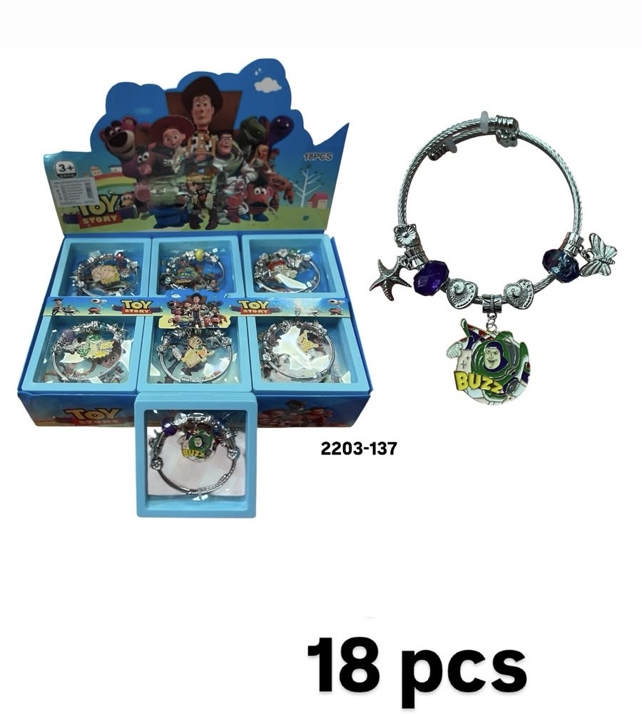 ZESTAW BRANSOLETKA TOY STORY DLA DZIECI.