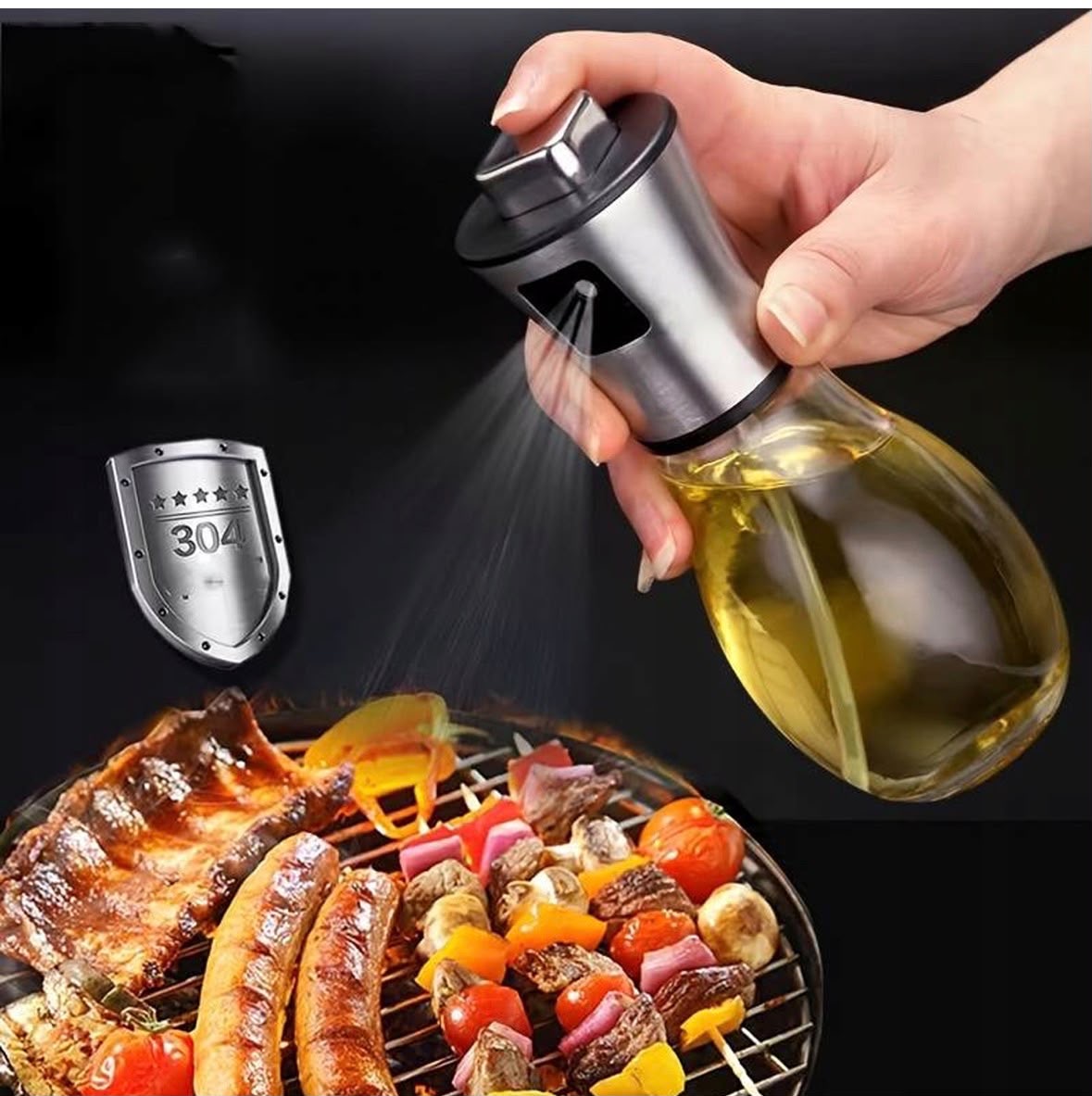 BUTELKA DO OLEJU Z ATOMIZEREM 200ml. - obrazek 4