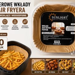 PAPIEROWE WKŁADY DO FRYTKOWNICY BEZTŁUSZCZOWEJ 160x45mm.