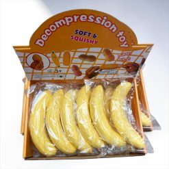 GNIOTKI ANTYSTRESOWE BANANA 17CM DLA DZIECI.