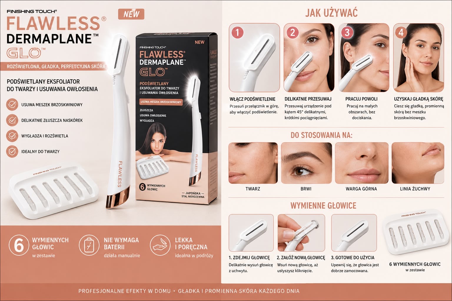 TRYMER DO TWARZY FLAWLESS DERMAPLANE.