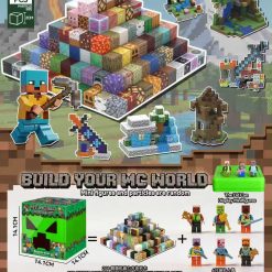 ZESTAW KLOCKI MAGNETYCZNE MINECRAFT 208EL.