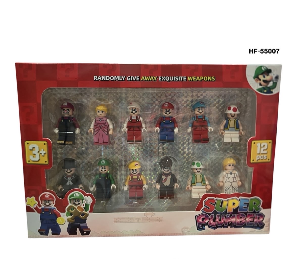 ZESTAW FIGURKI SUPER MARIO 12PCS DLA DZIECI.