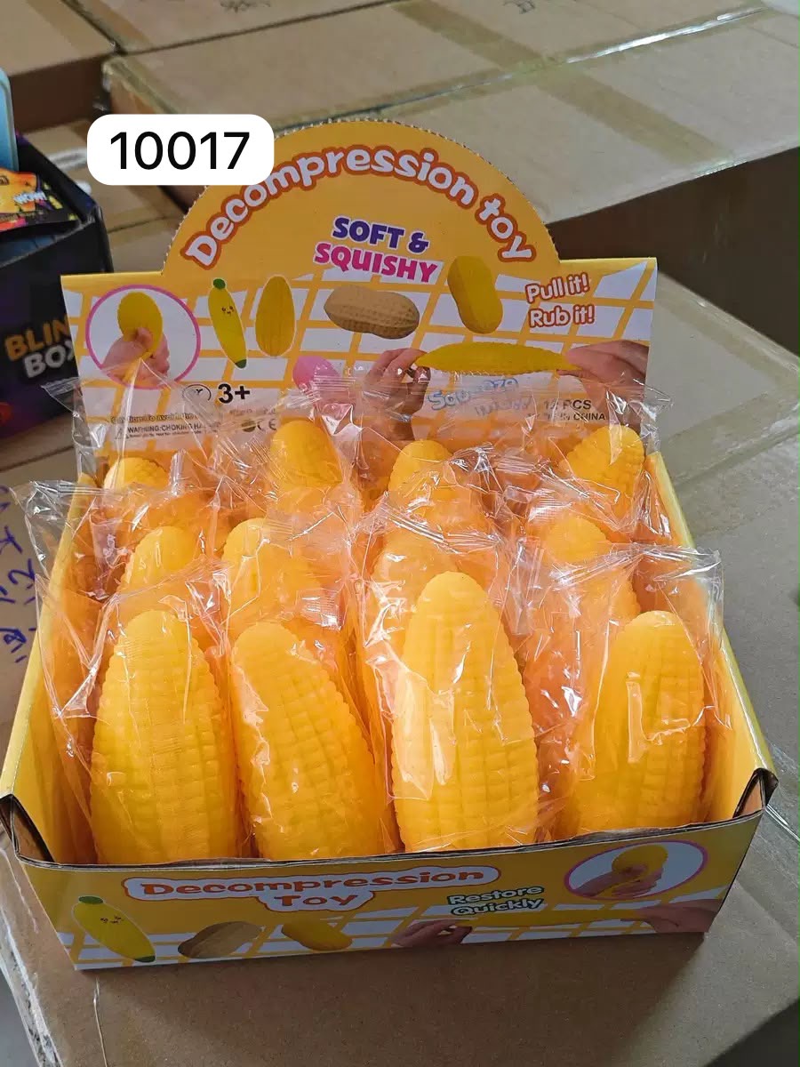 GNIOTKI ANTYSTRESOWE KUKURYDZA 10CM DLA DZIECI.