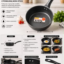 RONDEL Z POWŁOKĄ NA GAZ 23CM.
