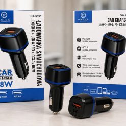 ŁADOWARKA SAMOCHODOWA 68W PD.