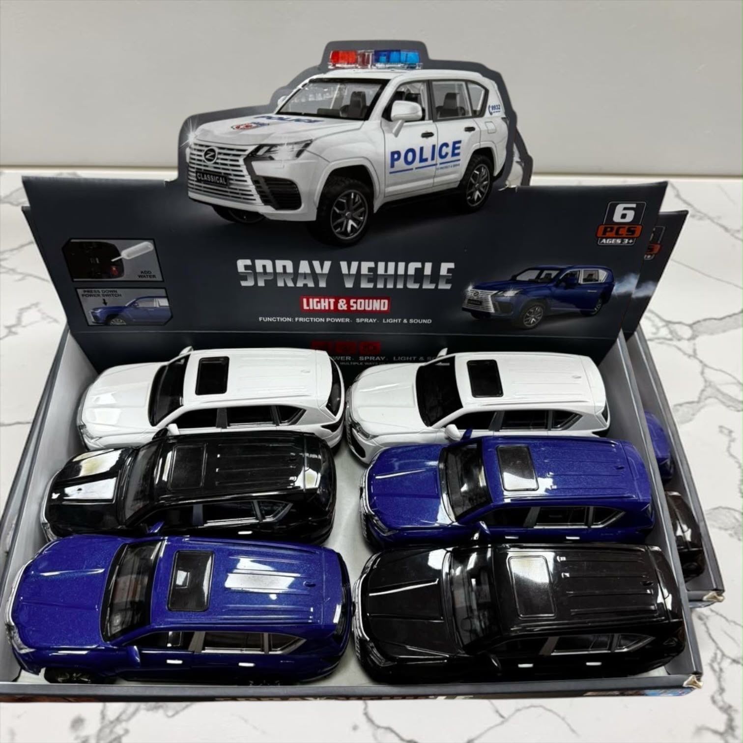 SAMOCHÓD SPORTOWY POLICE ŚWIATŁO DŻWIĘK.