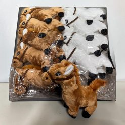 KOŃ NA BATERIE CHODZĄCY SZCZEKAJĄCY.