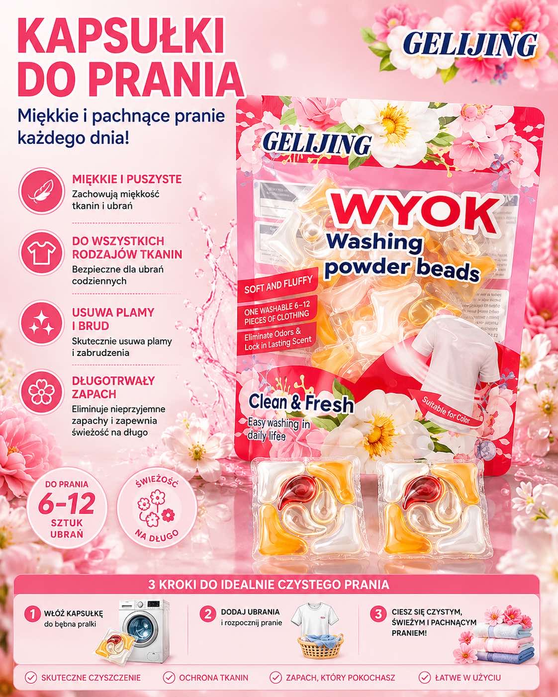 KAPSUŁKI DO PRANIA.