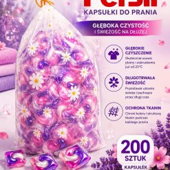 KAPSUŁKI 200 SZTUK KAPSUŁEK DO PRANIA.