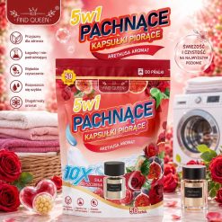 KAPSUŁKI 50 SZTUK PIORACE PACHNACE DO PRANIA 5W1.