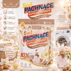 KAPSUŁKI 50 SZTUK PIORACE PACHNACE DO PRANIA 5W1.