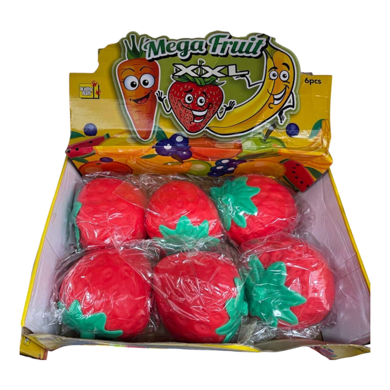 GNIOTKI ANTYSTRESOWE TRUSKAWKA 15CM DLA DZIECI.