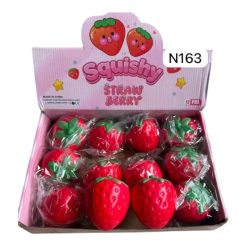 GNIOTKI ANTYSTRESOWE TRUSKAWKA 6CM DLA DZIECI.