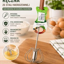 TRZEPACZKA RĘCZNA DO JAJEK i CIASTA.
