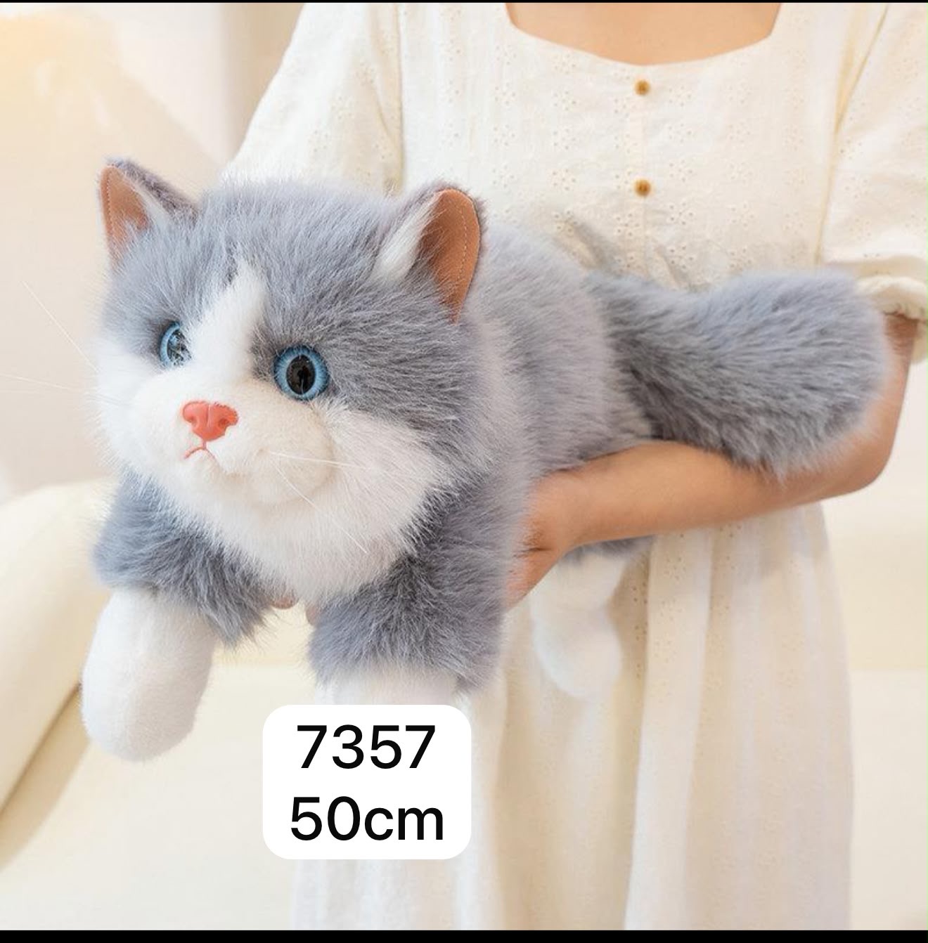 MASKOTKA PLUSZAK KOTEK DLA DZIECI 50CM.