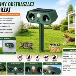 ODSTRASZACZ SOLARNY ZWIERZAT ULTRADZWIĘKOWY.