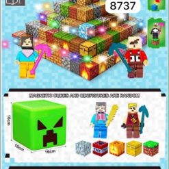 ZESTAW KLOCKI MAGNETYCZNE MINECRAFT LEDOWE 312EL.
