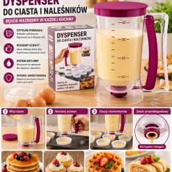 DOZOWNIK DO CIASTA Z MIARKĄ i ZAWOREM ANTI-DRIP.