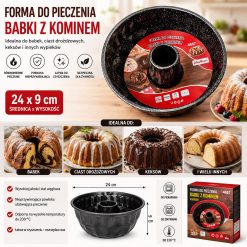 FORMA DO BABKI Z KOMINEM 24CM.