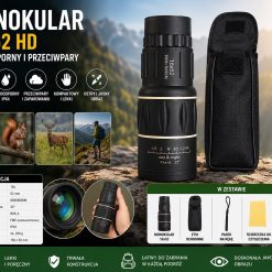 MONOKULAR HD Z REGULACJA OSTROŚCI 16X52.