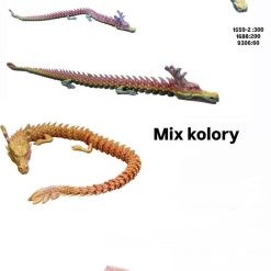 FIGURKI SMOK KRYSZTAŁOWY DRUK 3D 45CM DLA DZIECI.
