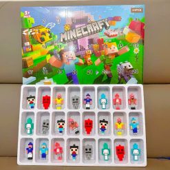 KALENDARZ ADWENTOWY FIGURKI MINECRAFT.