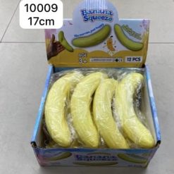 GNIOTKI ANTYSTRESOWE BANANA 17CM DLA DZIECI.