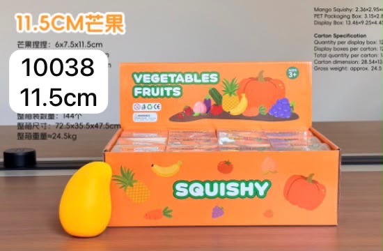 GNIOTKI ANTYSTRESOWE MANGO 11CM DLA DZIECI.