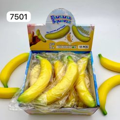 GNIOTKI ANTYSTRESOWE BANANA 20CM DLA DZIECI.