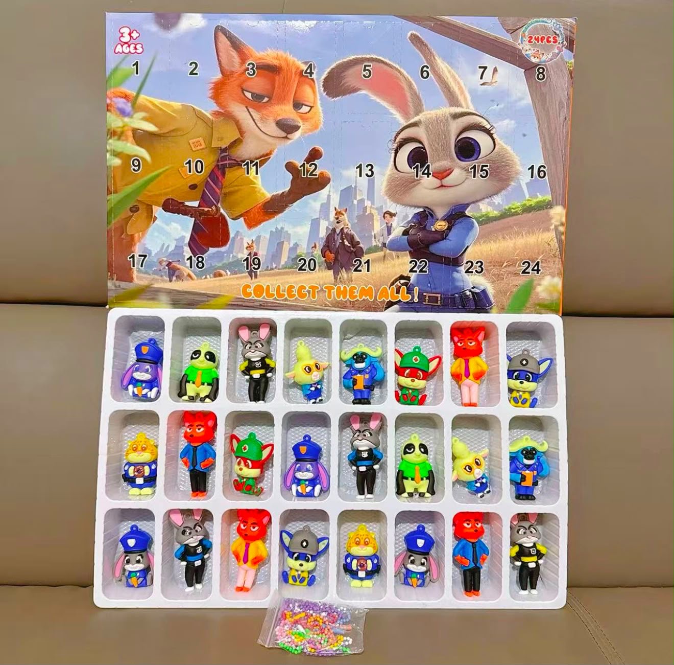 KALENDARZ ADWENTOWY FIGURKI ZOOTOPIA.