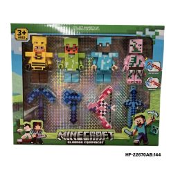 ZESTAW FIGURKI MINECRAFT 8PCS DLA DZIECI.