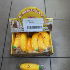 GNIOTKI ANTYSTRESOWE BANANA 8CM DLA DZIECI.