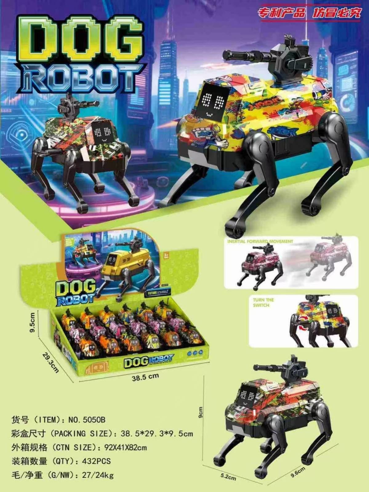 DOG ROBOT TURN THE SWITCH DLA DZIECI.