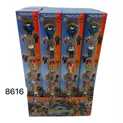 ZESTAW FIGURKI GUMOWA ZOOTOPIA PASEK DLA DZIECI.