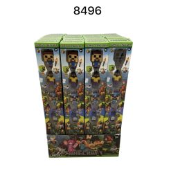 ZESTAW FIGURKI GUMOWA MINECRAFT DLA DZIECI.