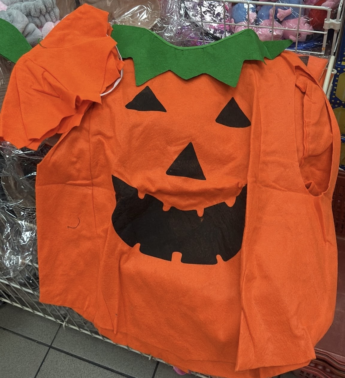 STRÓJ ZESTAW UBRANIA DYNIA HALLOWEEN DLA DZIECI.