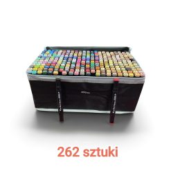 MARKERY DWUSTRONNE ALKOHOLOWE W ETUI ZESTAW 262PCS.