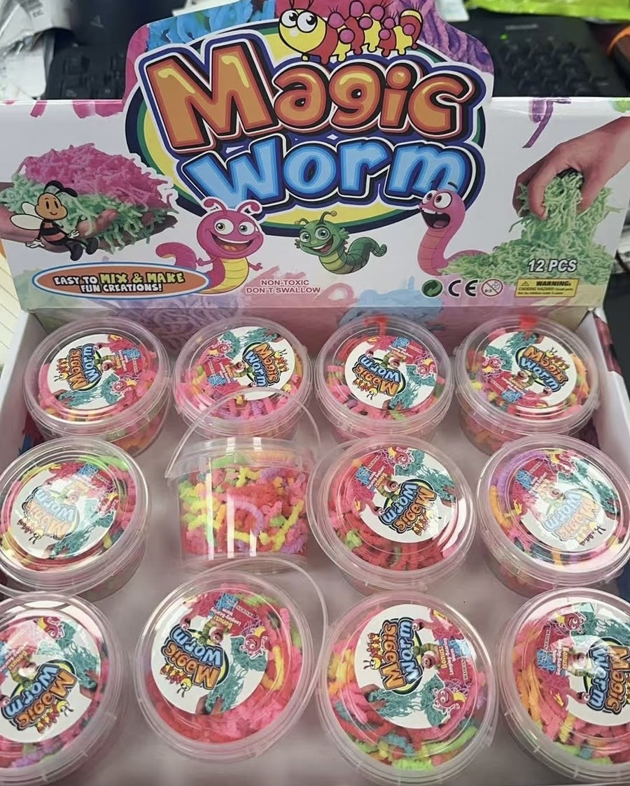 GNIOTKI ANTYSTRESOWE MAGIC WORM DLA DZIECI.