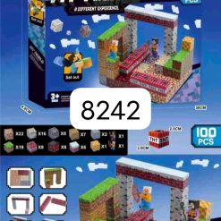 KLOCKI MINECRAFT MAGNETYCZNY 100 ELEMENTÓW.