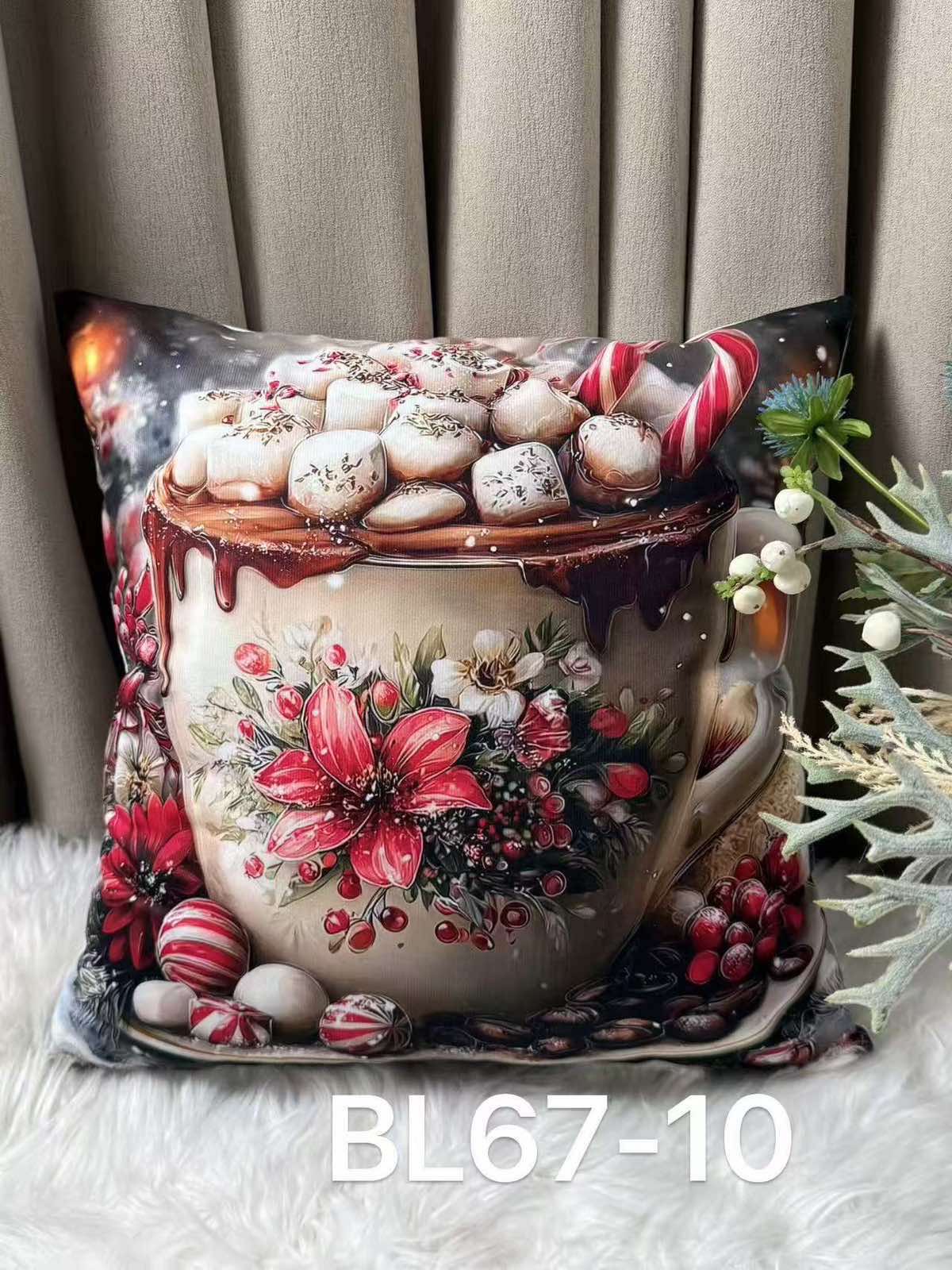 POSZEWKI NA PODUSZKĘ ŚWIĘTOWANIE 40/40CM.